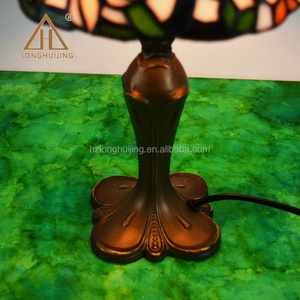 Lámpara de Mesa Tiffany de Vidrio Teñido Europeo de 8 Pulgadas LongHuiJing, Hecha en China - Product Image 3