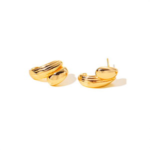 Pendientes de Acero Inoxidable 316L con Baño de Oro PVD, Joyería de Moda Sostenible y Resistente - Product Image 2