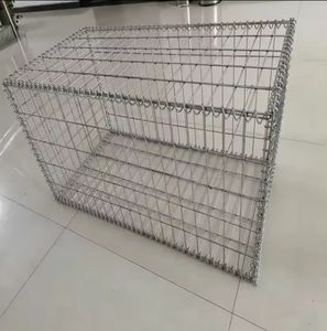Boîte en treillis métallique galvanisé soudé pour mur de soutènement de rivière, <span class=keywords><strong>cage</strong></span> en pierre à trous carrés, paysage, découpe, pliage - Product Image 3