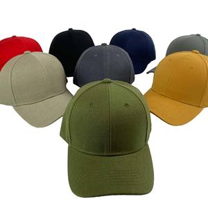 Chapeaux vierges avec broderie de logo personnalisé Casquettes de baseball noires pour hommes Vente en gros d'usine OEM - Product Image 1
