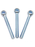 Œillet pivotant rotatif de type balancier en acier au carbone zingué pour fixation de cadre de gabarit et de liaison de portillon de grue