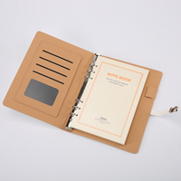 Ensemble de carnet de notes A5 de qualité supérieure avec papier à feuilles mobiles et couverture en cuir imperméable de luxe
