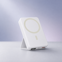 Batterie externe magnétique sans fil à charge rapide 22,5W/18W/10W avec écran LED, ports Type-C et USB, support et câbles pour utilisation en extérieur