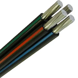 Duplex Triplex Quadruplex Aerial Bunched/Bundled Overhead XLPE Insulated Aluminum ABC Cable