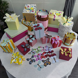 <span class=keywords><strong>Flutter</strong></span> Pop <span class=keywords><strong>Box</strong></span> beyaz sihirli rüzgar uçan kelebek sürpriz kutusu ile büyü yaşayın - Product Image 3
