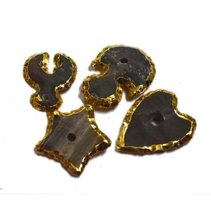 100% Velvet Jewelry Bag Customiz Fancy Jasper Mix Electroplated <b>Knob</b> | Buy Healing Agate <b>Knob</b> - Product Image 1