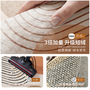 Alfombra Minimalista a Rayas, Rectangular, Gruesa, Impermeable, Resistente a las Manchas, Fácil de Limpiar, para Sala de Estar, Dormitorio, Sofá, Mesa de Centro - Product Image 4