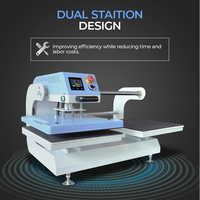 Presse à Chaud Pneumatique Automatique Haute Précision pour Sublimation de T-shirts, Double Station avec Contrôle Automatique
