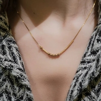 Collar de Acero Inoxidable con Código Morse Personalizado, Regalo para el Día de la Madre con Certificación CE