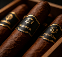 Bandes de cigares personnalisées de luxe, résistantes à l'huile, en papier durable, autocollantes avec logo en feuille d'or gaufrée, forme ovale