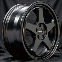 Velg Mobil Sport Matte Black Custom Forged untuk JDM Honda Civic EK9 EG6 Type R Accord Mazda RX-7 MX-5 Nissan Silvia S13 S14 S15
