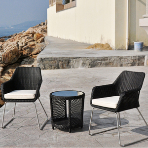 Contemporáneo Patio jardín cómodo <span class=keywords><strong>de</strong></span> mimbre al aire libre <span class=keywords><strong>muebles</strong></span> <span class=keywords><strong>de</strong></span> dos plazas <span class=keywords><strong>de</strong></span> ocio Silla <span class=keywords><strong>de</strong></span> mesa - Product Image 2