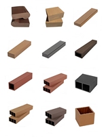 WPC Lumber Timber Square Post Beam-Moisture Proof Wood Veneer Glossy/Sanded for Construction Bedroom Furniture 5 Year Warranty