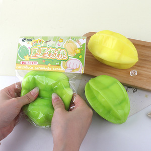 Multi-functional Creative Novelty Carambola Stress Vent <b>Ball</b> <b>Squeeze</b> Stretch Relief Toys for Kids Boys and Girls - Product Image 1