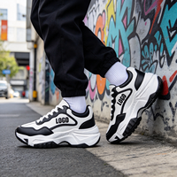 Chaussures décontractées pour hommes avec logo personnalisé OEM, légères, imperméables, style marche, chaussures de sport pour toutes les saisons