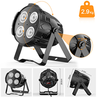 Projecteur LED COB extérieur 200W à 4 yeux 50W WW CW 4-en-1 DMX, grande puissance 4*50W, couleur blanche, modèle 2026, vente chaude