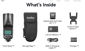 แฟลช Godox V1Pro TTL แบบหัวกลม 76Ws 1/8000 HSS ระบบ 2.4G X ใช้แบตเตอรี่ Li-ion พร้อมแม่เหล็ก สำหรับกล้อง Canon <span class=keywords><strong>Nikon</strong></span> Sony Fuji OM - Product Image 5
