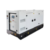 Générateur diesel portable silencieux à démarrage électrique 125 kVA 100 kW triphasé 24 V CC avec ATS et station d'énergie solaire pour le camping