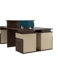 Combinaison de meubles de bureau Offre Spéciale Table de bureau extensible en bois convertible de style moderne simple à 4 places
