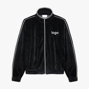 맞춤형 벨벳 운동복 남성 조거 정장 2 종 세트 남성용 벨벳 운동복 - Product Image 3