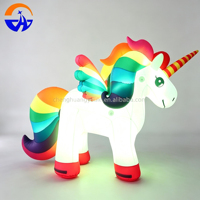 Modèle géant gonflable personnalisé 2026 Chenghuang : Licorne de dessin animé, sculpture artistique, type ballon