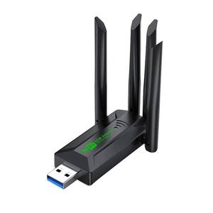 Dual Band 2.4G 5GHz <strong>Ethernet</strong> WIFI Network Card <strong>Adapter</strong> <strong>Wireless</strong> 1300Mbps 4 Antenna Desktop Receiver External Stock - Product Image 1