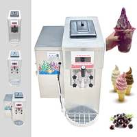Machine à glace commerciale mini en acier inoxydable Ali Baba Top Products, 3 saveurs