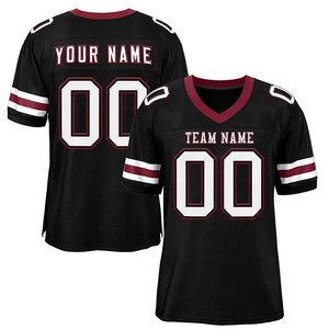 Maillots de football personnalisés en gros avec logo, numéro et nom d'équipe, impression courte, conception gratuite, vêtements de sport professionnels américains - Product Image 1