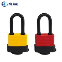 Cadenas de sécurité personnalisé haute résistance anti-coupure et anti-sciage laminé étanche avec couvercle en PVC et serrures à manille