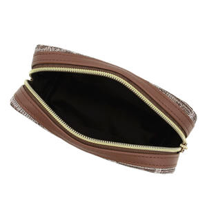 Neceser de cuero Vintage de gran capacidad para mujer, Neceser de maquillaje de moda de lujo Unisex, al por mayor - Product Image 6