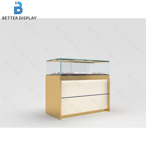 Vitrine en verre à <span class=keywords><strong>porte</strong></span> <span class=keywords><strong>coulissante</strong></span> couleur personnalisée pour la conception de meubles de bijouterie moderne - Product Image 3