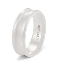 Poya 4mm 6mm 8mm Schlanker, einfach gerillter, gehämmerter Wolframring-Rohling für die Schmuckherstellung bei Hochzeiten