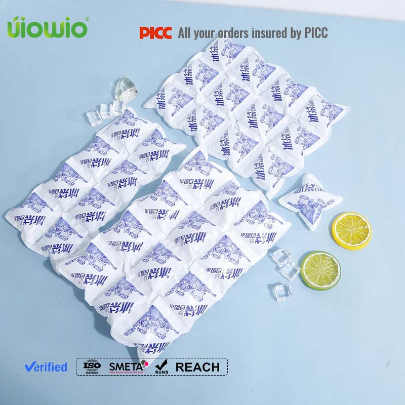 UIOWIO1 6 8 12 24Sheets Lightweight Food Ice Pack Sheets Dry Ice Packs for Shipping Long Lasting for Lunch Boxes or Coolers