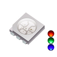 Vente en gros de LED SMD 5050 personnalisées 5050rgb 0.5W 1W 0.2W avec lentille dôme RGB 6 broches pour éclairage d'ambiance et de scène