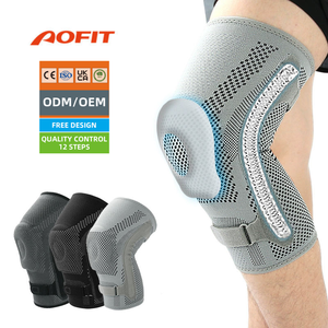 Rodillera de Compresión Aofit Personalizada con Doble Resorte Lateral, Soporte Estable, Absorción de Impactos, Ajustable y Transpirable para el <span class=keywords><strong>Dolor</strong></span> de <span class=keywords><strong>Rodilla</strong></span> - Product Image 1