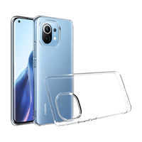 Tschick – coque de téléphone transparente de haute qualité 2.0MM pour Xiaomi Mi 11 Pro 360, housse de protection arrière en Silicone souple TPU Transparent Mi11