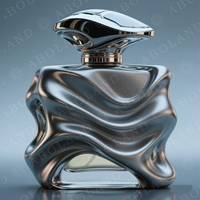 Vente flash - Flacon de parfum unique de 50 ml, flacon de parfum dégradé, flacon de parfum rectangulaire en verre de 100 ml avec couvercle de luxe