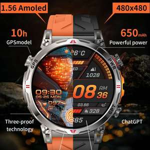 Reloj Inteligente Deportivo KC93 AMOLED de 650 mAh para Exteriores, con Llamadas, Brújula, Resistencia al Agua IP68, GPS, Navegación, Rastreador de Actividad, Correo Electrónico - Product Image 3