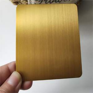 Lamiera in Acciaio Inossidabile 304 316L 430, Spessore 0.6mm 1mm, 4x8, Argento, Oro, Nero, Oro Rosa, Finitura Spazzolata, Satinata, Rivestita PVD - Product Image 2