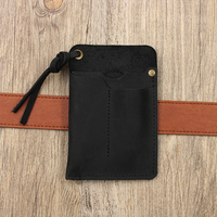 Funda de Cuero Genuino para Linterna de Camping, Portátil, para Hombre, Funda de Cuero Vacuno, Organizador de Bolsillo EDC, Funda para Navaja