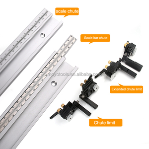Allsome 45 — rail en T, aluminium avec échelle en alliage, fente en T, voie d'onglet, 300-800mm, Table de scie, établi de bricolage - Product Image 2