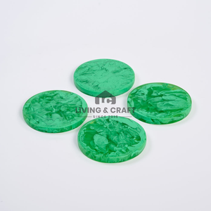 Juego de Posavasos de Resina Premium, Elegante Protección para Mesa, para Café, Té y Bebidas, Decoración para el Hogar, Comedor y Oficina a un Precio Razonable - Product Image 1