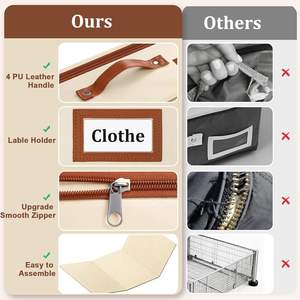 Almacenamiento Debajo de la Cama de 92L con Ruedas, Contenedores de Almacenamiento Debajo de la Cama con Altura Ajustable para Dormitorio, Organizadores de Zapatos y Ropa - Product Image 5