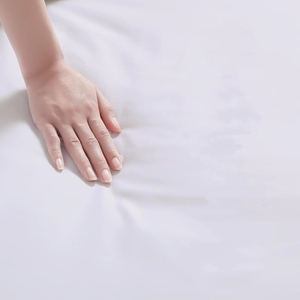 Sang trọng 300tc Vua Kích thước trắng bông khách sạn bedding Sheet: dệt tấm, siêu mềm cho khách sạn 5 sao - Product Image 6