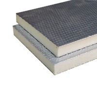 Conduit d'air pré-isolé ignifuge en tôle d'aluminium, panneau de conduit en mousse rigide de polyuréthane, plaque d'aluminium 150 microns, conduit en PU, système de climatisation HVAC, conduit PID
