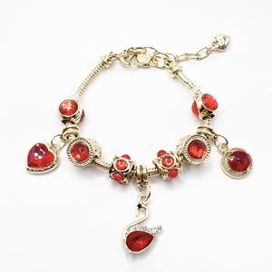 Sıcak satış Unisex DIY boncuklu bilezik mavi Beetle Charm Pando Hollow aşk Trendy sevimli topu desen moda kabuk elmas hediye - Product Image 5