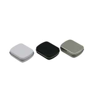 Hộp Thiếc Kim Loại Màu Trắng Bạc Hộp Thiếc Hình Chữ Nhật Hộp Đóng Gói Kim Loại Bản Lề Trơn Hộp Thiếc Màu Đen Mờ - Product Image 2