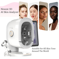 Machine d'analyse de la peau intelligente Magic AI, machine de détection des problèmes cutanés 3D, analyseur facial avec 19 langues