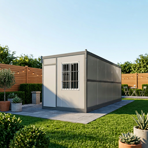 Maison conteneur pliable de 20 pieds, logement modulaire préfabriqué pour camp de travailleurs de la construction, installation rapide - Product Image 3