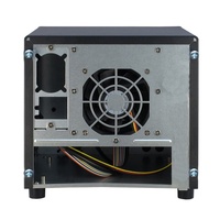 Boîtier pour ordinateur gamer en aluminium, Mini tour de pc pour carte mère ITX- NAS, 4 bits, couleur noire, pour serveur, USB 2.0